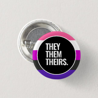Genderfluid Pride Button