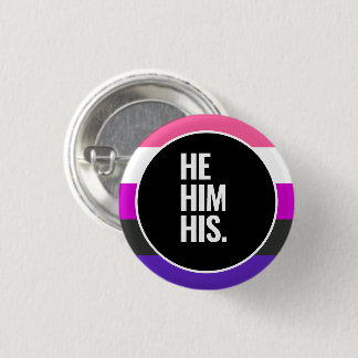 Genderfluid Pride Button