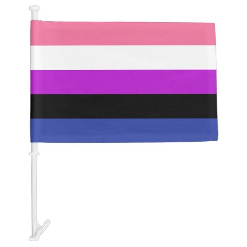 Genderfluid Pride Car Flag