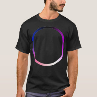 Genderfluid Pride Colors Ring Circle T-Shirt