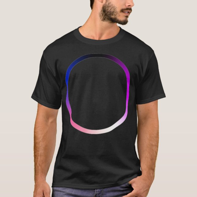 Genderfluid Pride Colors Ring Circle  T-Shirt (Front)