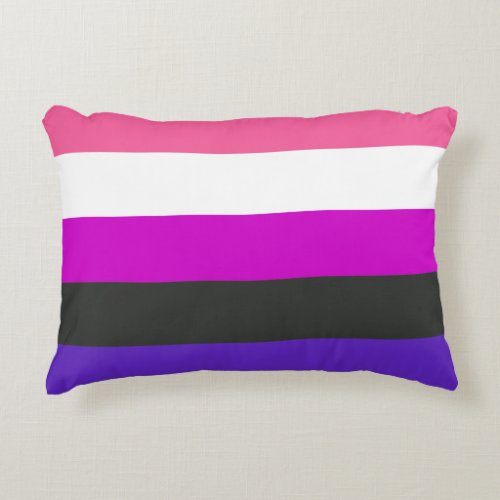 Genderfluid Pride Flag Accent Pillow