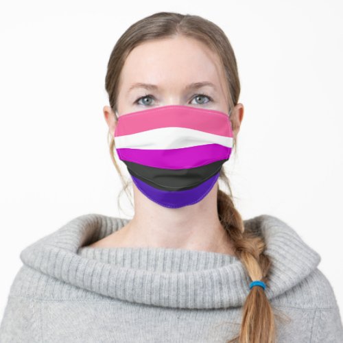 Genderfluid Pride Flag Adult Cloth Face Mask