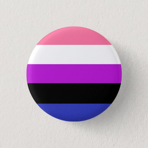 Genderfluid Pride Flag Badge Button