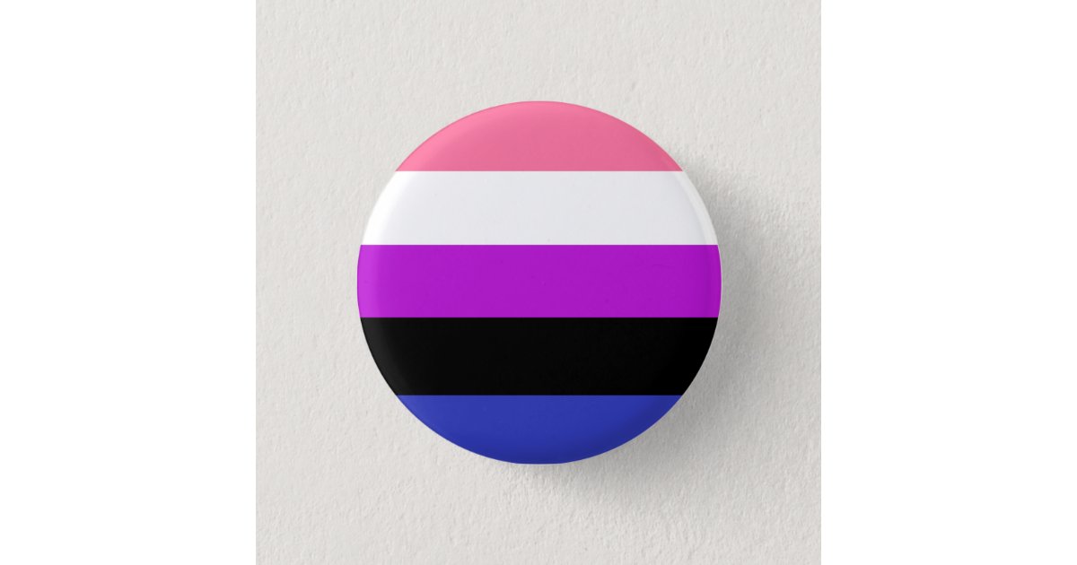 Genderfluid Pride Flag Badge Button Zazzle