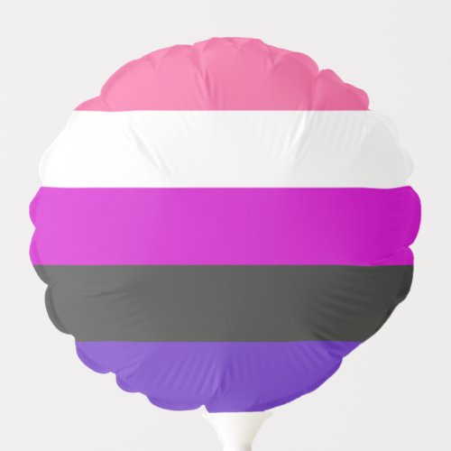 Genderfluid Pride Flag Balloon