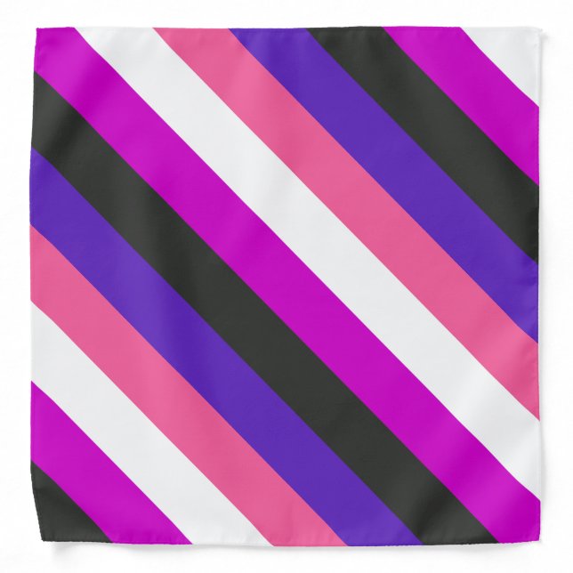 Genderfluid Pride Flag Bandana (Front)
