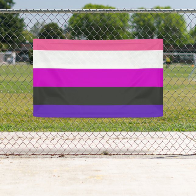 Genderfluid Pride Flag Banner (Insitu)