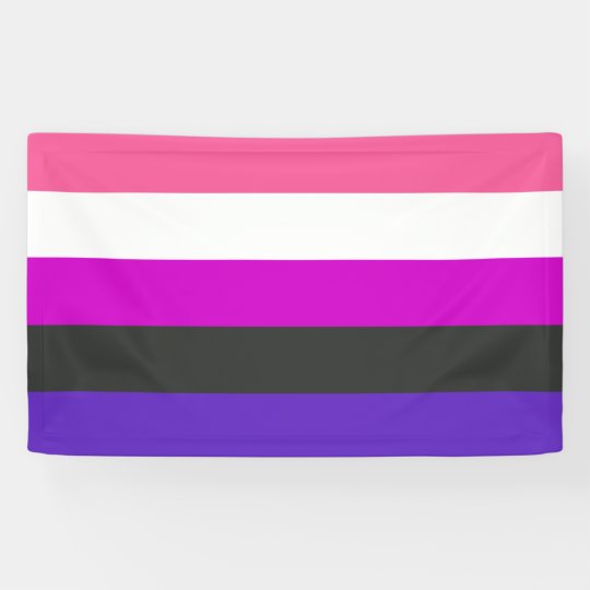 Genderfluid Pride Flag Banner | Zazzle.com