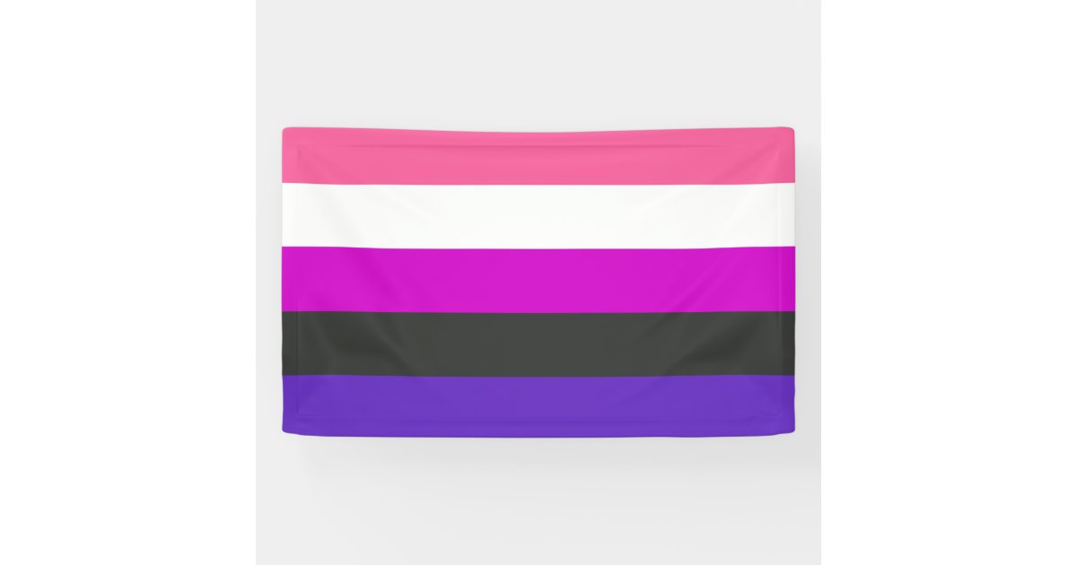 Genderfluid Pride Flag Banner | Zazzle