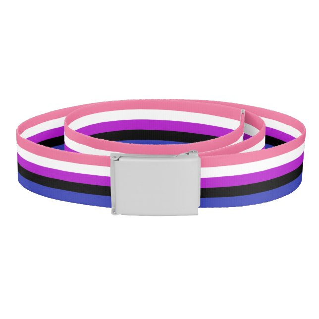 Genderfluid Pride Flag Belt (Coil)