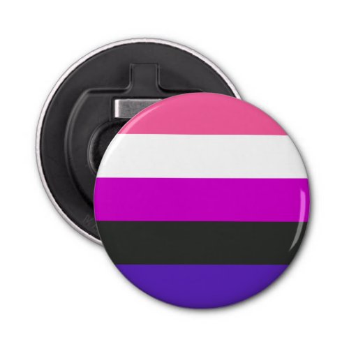 Genderfluid Pride Flag Bottle Opener
