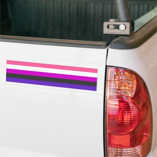 Genderfluid Pride Flag Bumper Sticker