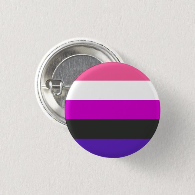 Genderfluid Pride Flag Button (Front & Back)