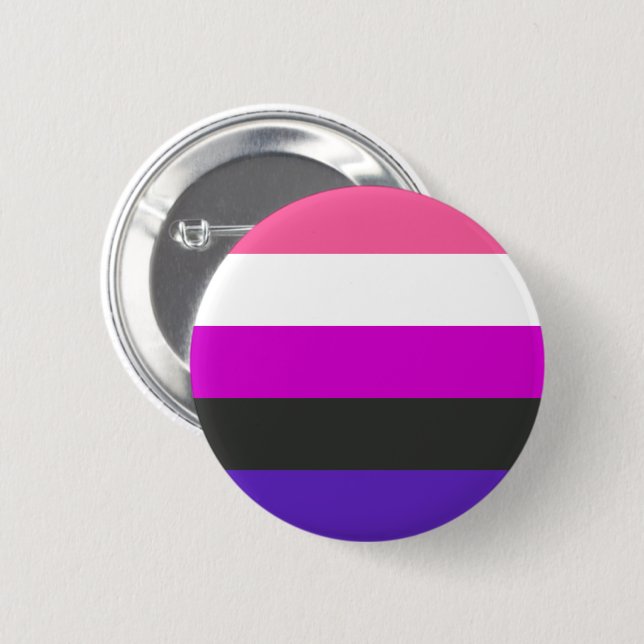 Genderfluid Pride Flag Button (Front & Back)