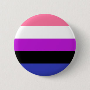 Genderfluid Pride Flag Button