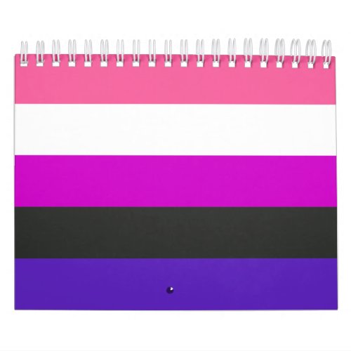 Genderfluid Pride Flag Calendar