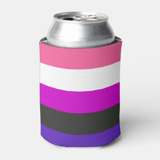 Genderfluid Pride Flag Can Cooler (Can Front)