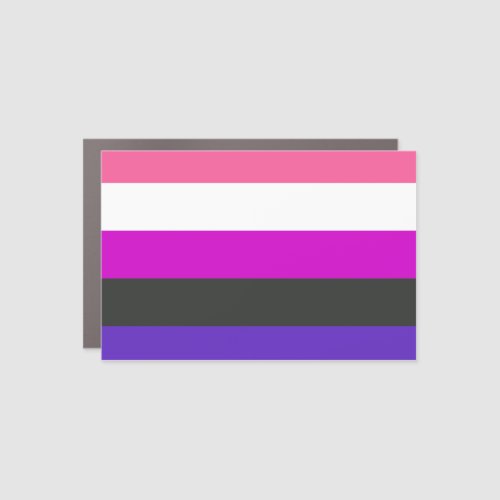 Genderfluid Pride Flag Car Magnet