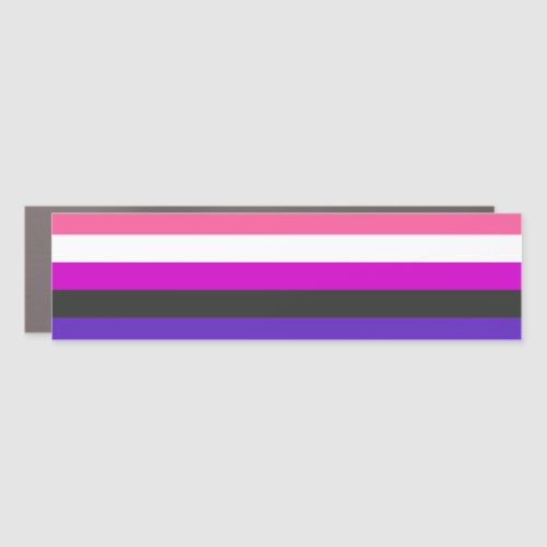 Genderfluid Pride Flag Car Magnet