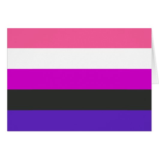 Genderfluid Pride Flag Cards (Front Horizontal)