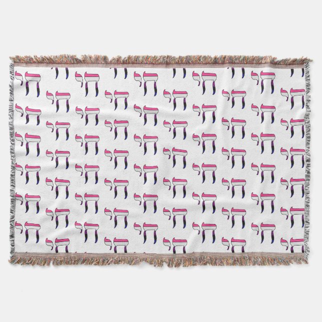 Genderfluid Pride Flag Chai  Throw Blanket (Front)