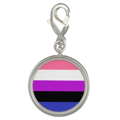 Genderfluid Pride Flag Charm
