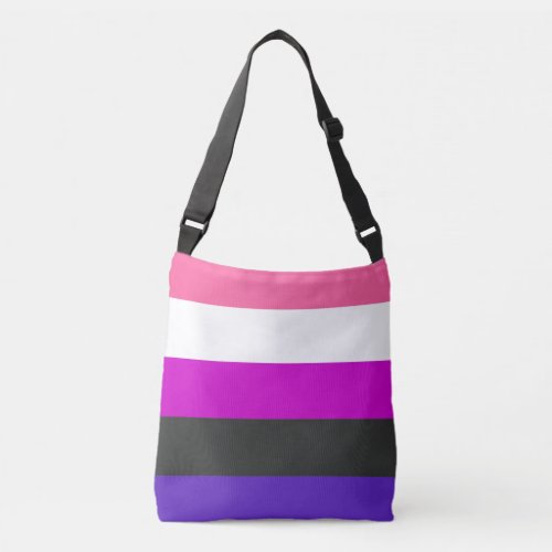 Genderfluid Pride Flag Crossbody Bag