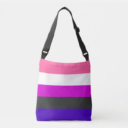 Genderfluid Pride Flag Crossbody Bag