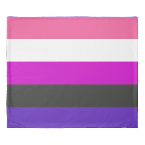 Genderfluid Pride Flag Duvet Cover