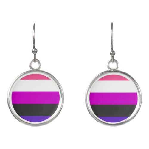 Genderfluid Pride Flag Earrings