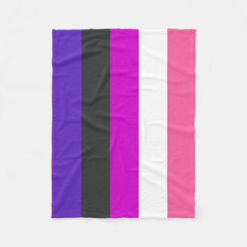 Genderfluid Pride Flag Fleece Blanket
