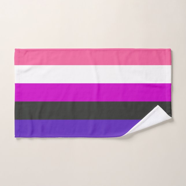 Genderfluid Pride Flag Hand Towel (Hand Towel)
