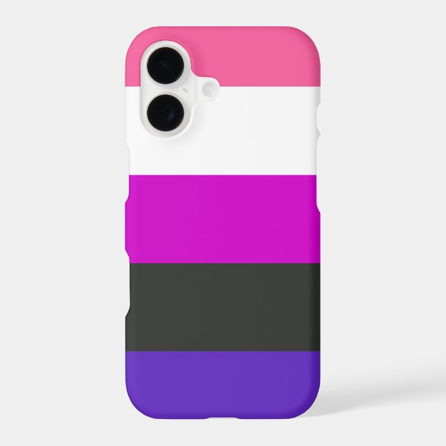 Genderfluid Pride Flag Iphone Case (Back)