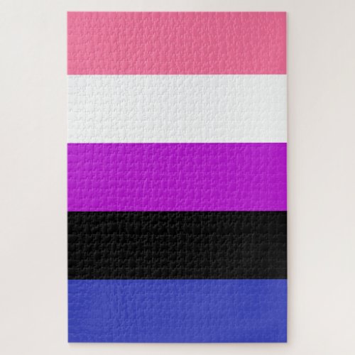 Genderfluid Pride Flag Jigsaw Puzzle