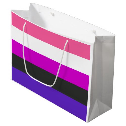 Genderfluid Pride Flag Large Gift Bag