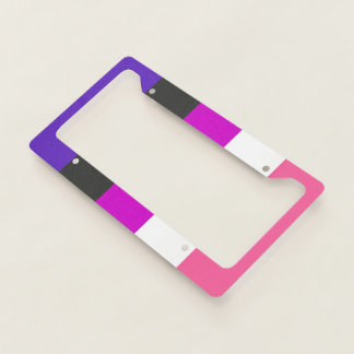 Genderfluid Pride Flag License Plate Frame