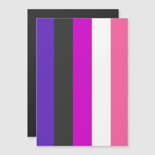 Genderfluid Pride Flag Magnetic Invitation