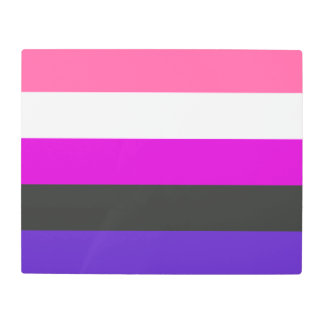 Genderfluid Pride Flag Metal Print