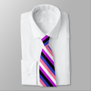 Genderfluid Pride Flag Neck Tie
