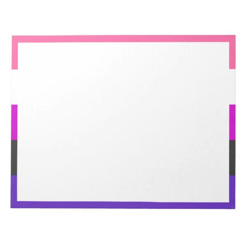 Genderfluid Pride Flag Notepad