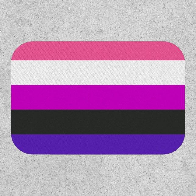 Genderfluid Pride Flag Patch (Front)