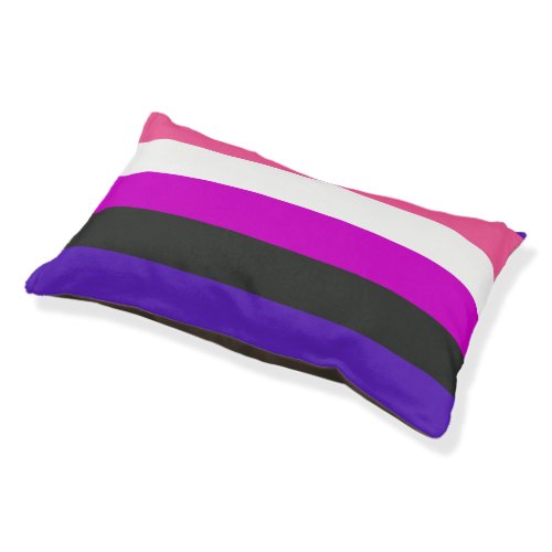 Genderfluid Pride Flag Pet Bed