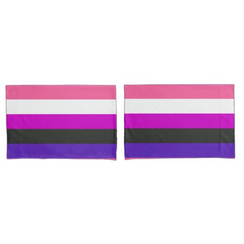 Genderfluid Pride Flag Pillow Case