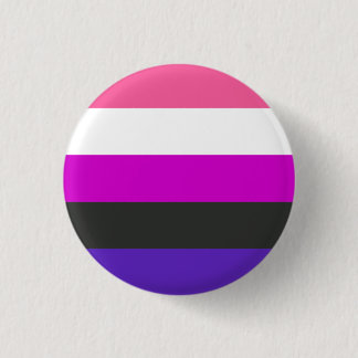 Genderfluid Pride Flag Pinback Button