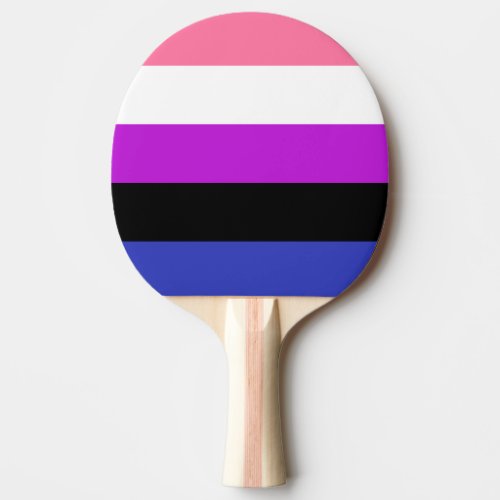 Genderfluid Pride Flag Ping Pong Paddle