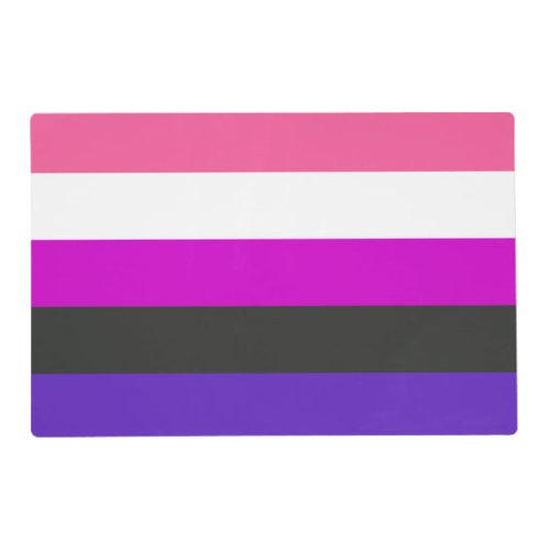 Genderfluid Pride Flag Placemat