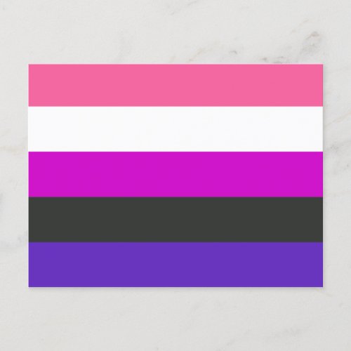 Genderfluid Pride Flag Postcard