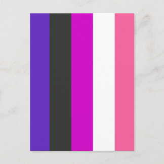 Genderfluid Pride Flag Postcard