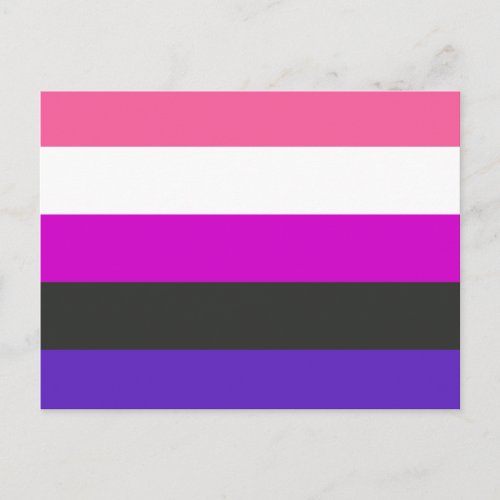 Genderfluid Pride Flag Postcard